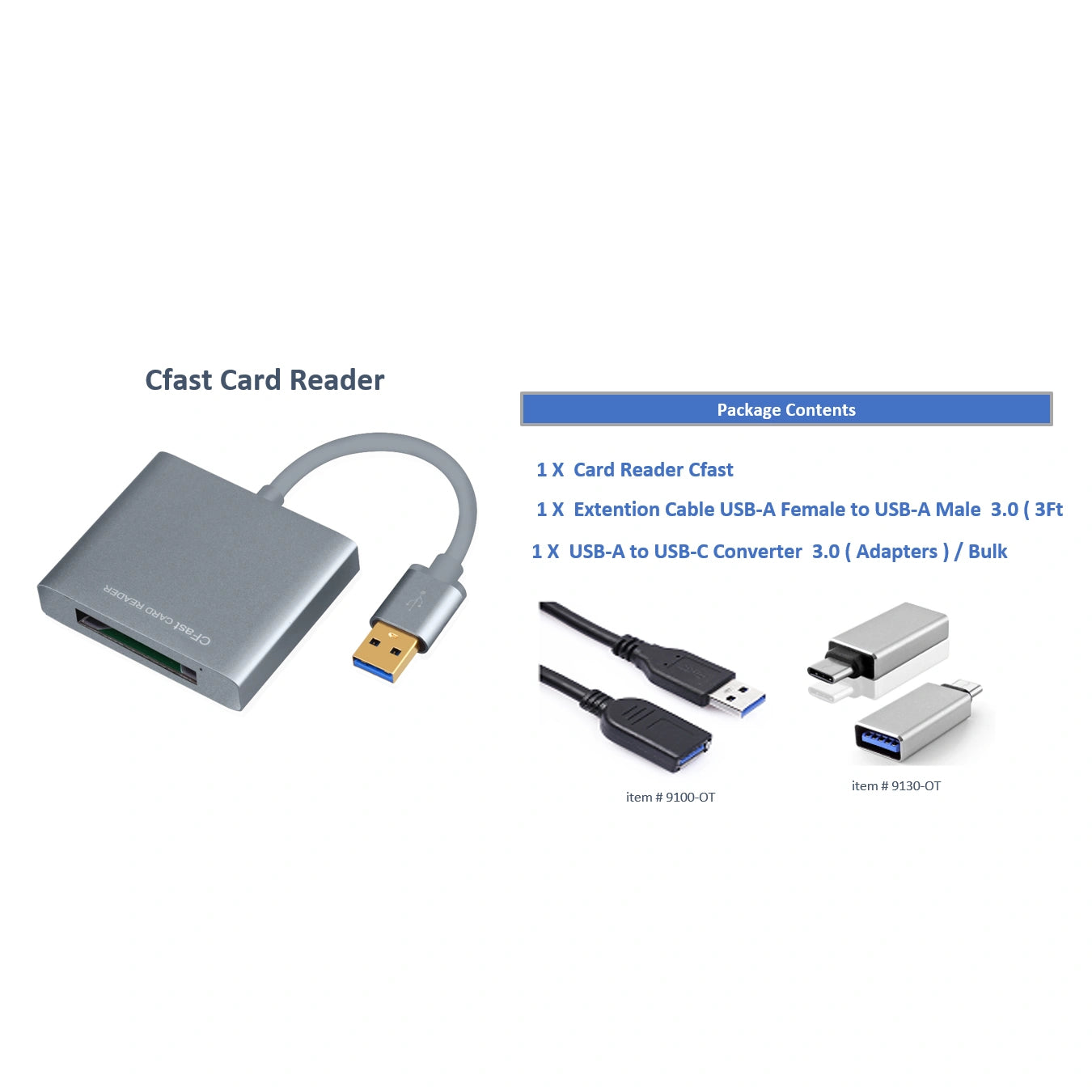 CFast USB 3.0 Card Reader High Speed