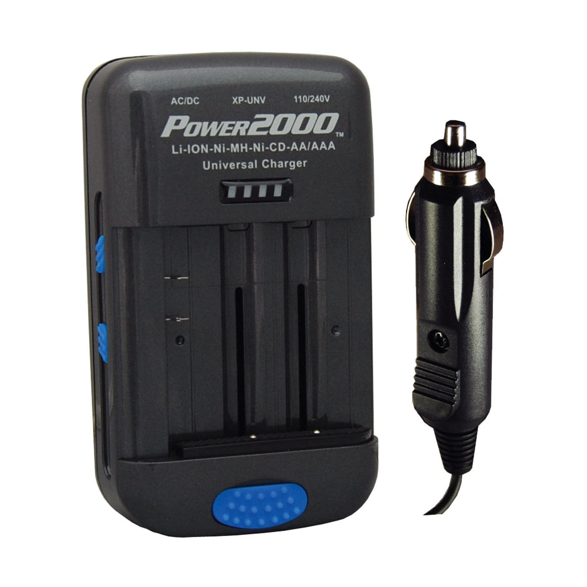 Power 2000 XP-UNV AC/DC Universal Battery Charger (For AA and AAA Batteries and NiMH, NiCD) Battery Charger for all Cancorder,Digital Camera 10070
