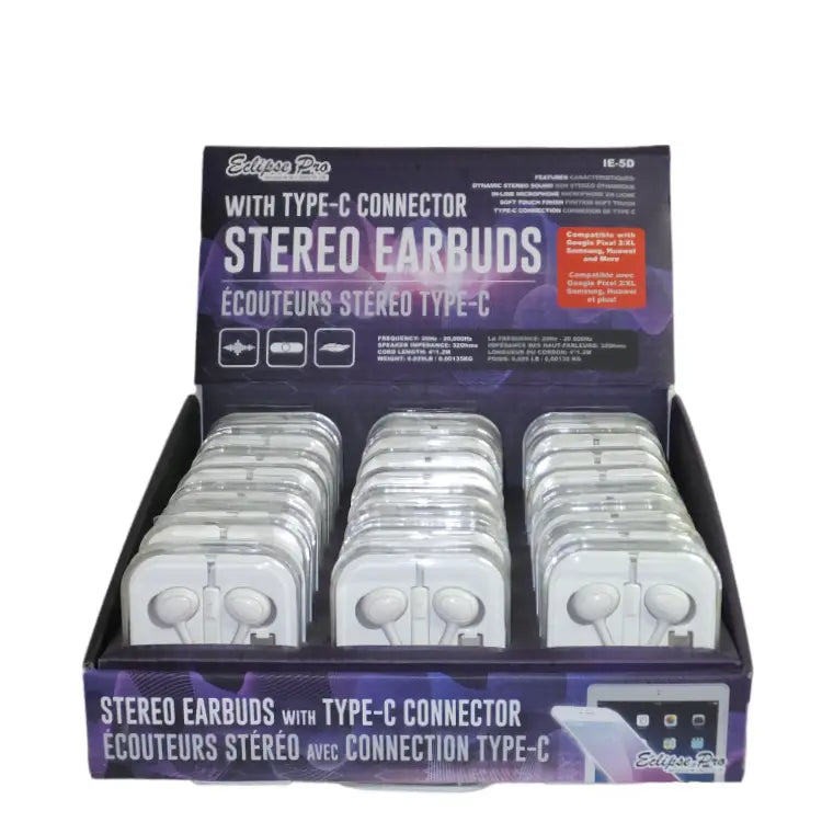 (24 Pack) Generic Lightning Earbuds With Microphone - CE-IP-965