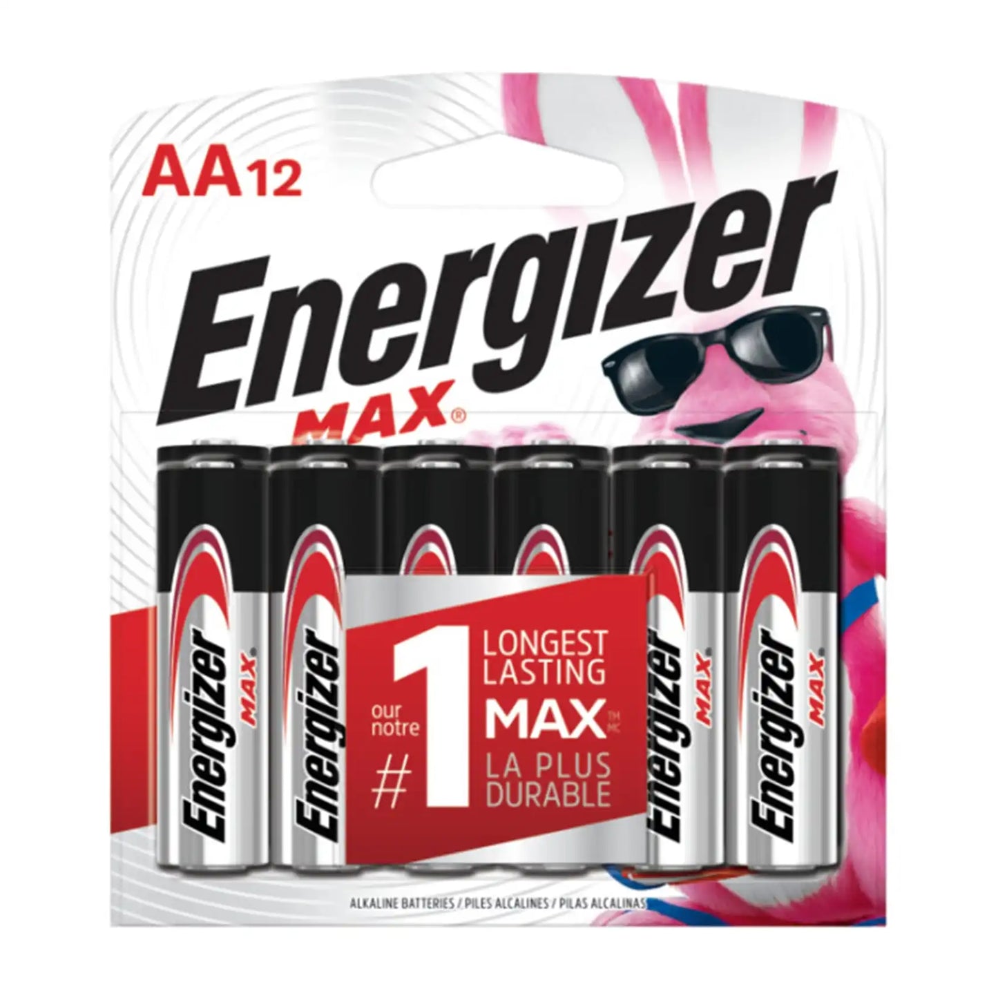 Energizer MAX Alkaline AA Batteries | Pack of 12 (Model: E91BP-12).
