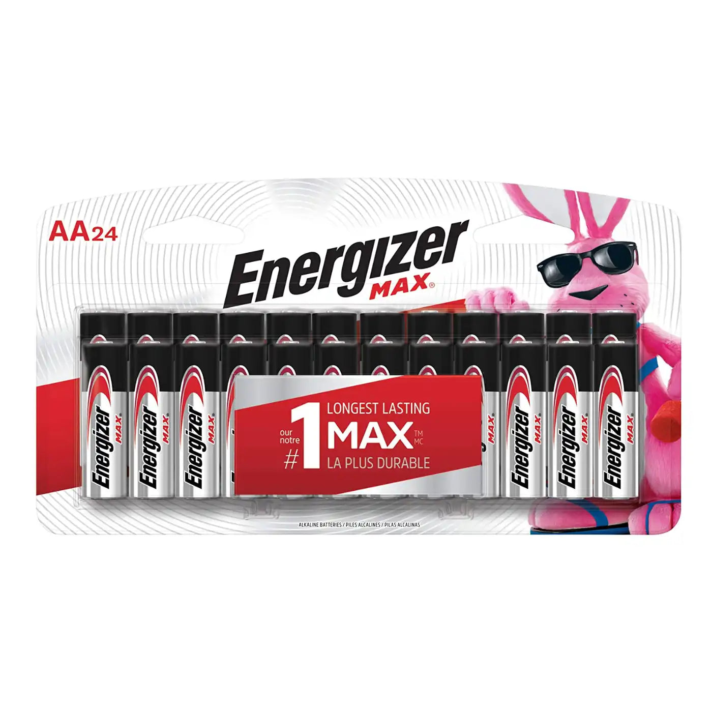 Energizer MAX Alkaline AA Batteries | Pack of 24 (Model: E91BP-24).