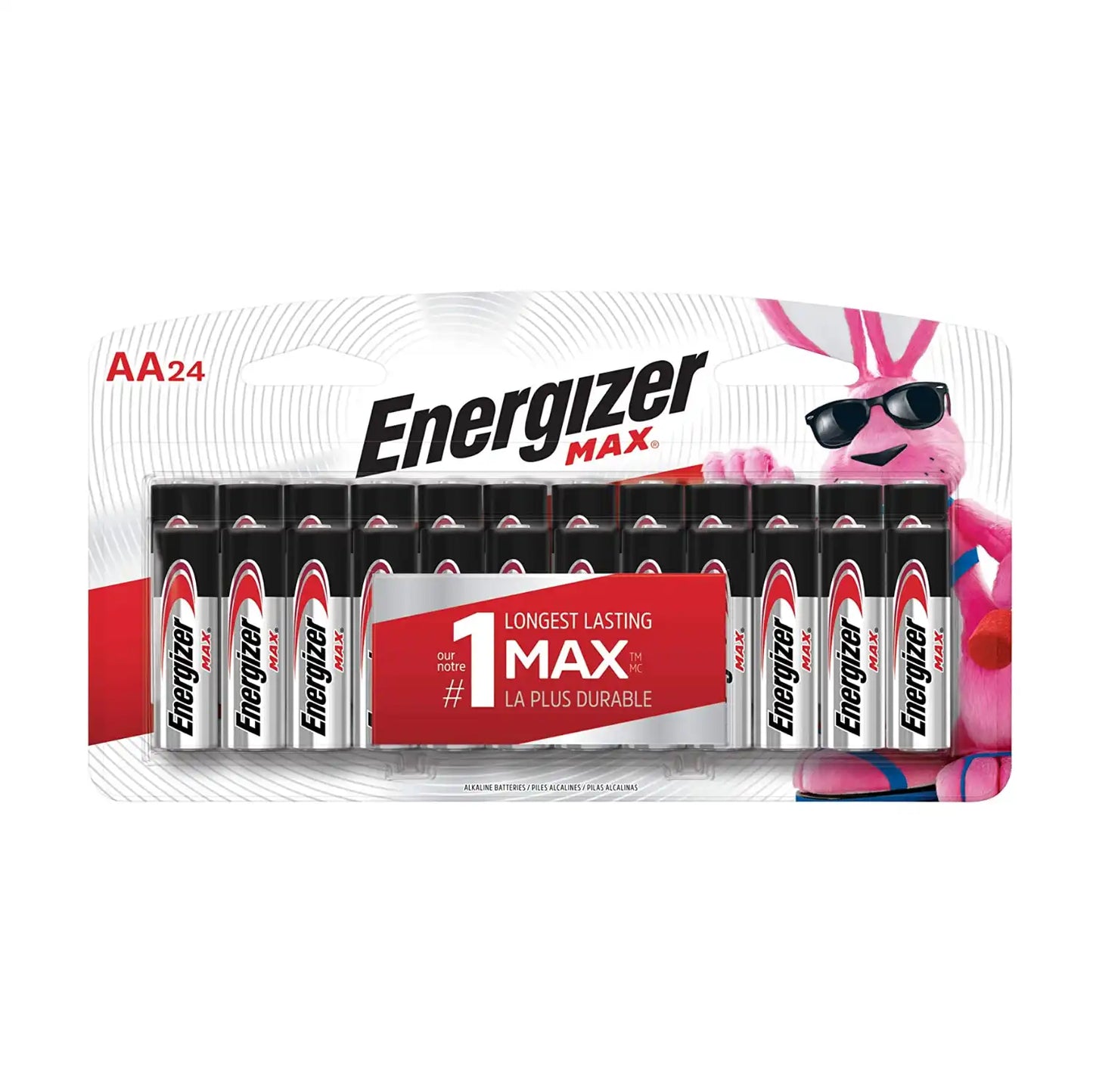 Energizer MAX Alkaline AA Batteries | Pack of 24 (Model: E91BP-24).