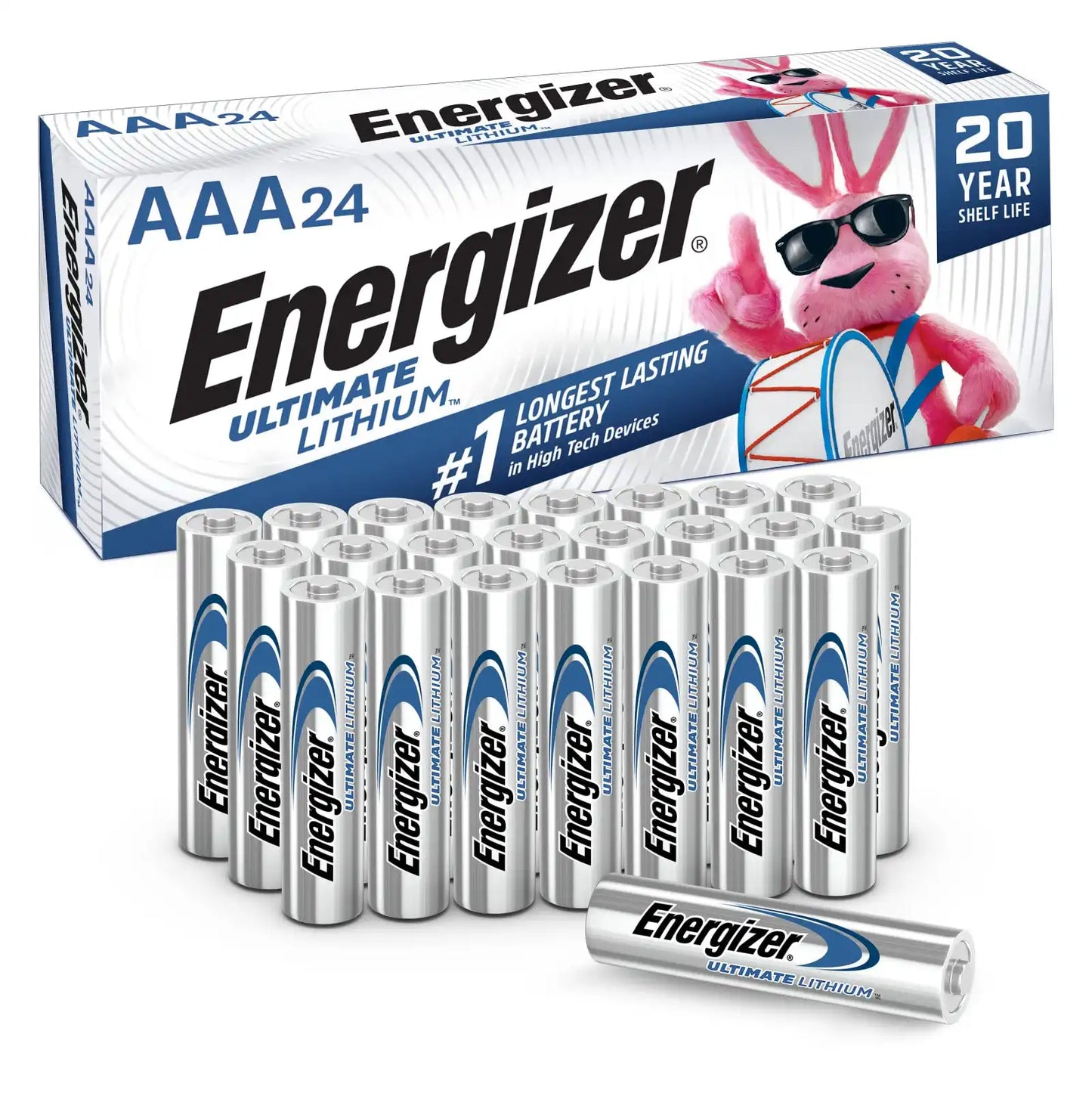 Energizer Ultimate Lithium AAA Batteries (24-Pack) - EL92-BP24