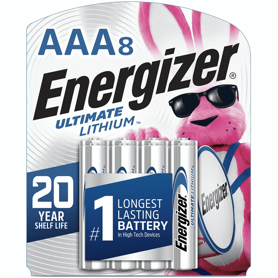Piles Energizer Ultimate Lithium AAA (paquet de 8) - EL-92-BP8