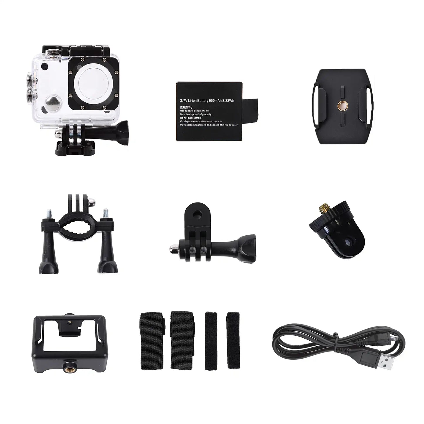 HEAD 4K Action Camera – Ultra HD Adventure Camera with Waterproof Casing