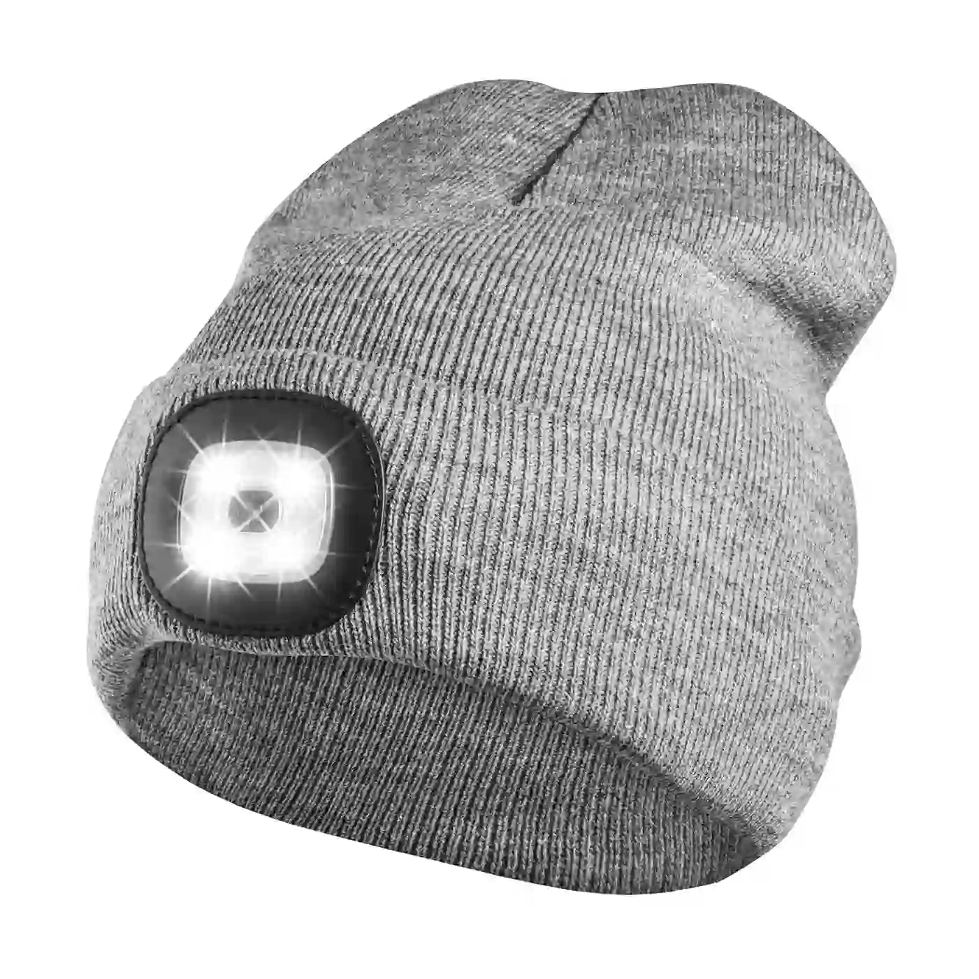 Led Headlamp Hat/Tuque Ultra Bright 4 Led – 120 lumens – Color Gray