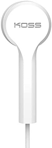 Koss KEB9i Earbuds ( White ) With Microphone 4-foot cord (1.2M) and 3.5mm plug- 190387