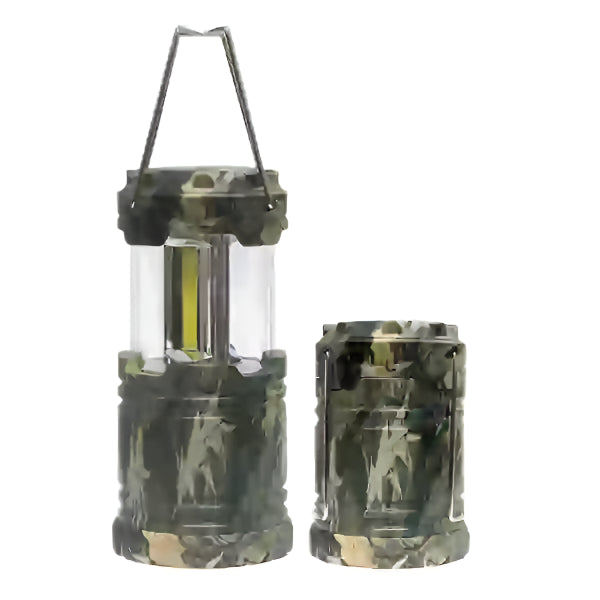Camping Lantern 12pk Camouflage Pattern Display – 6 Brown & 6 Green