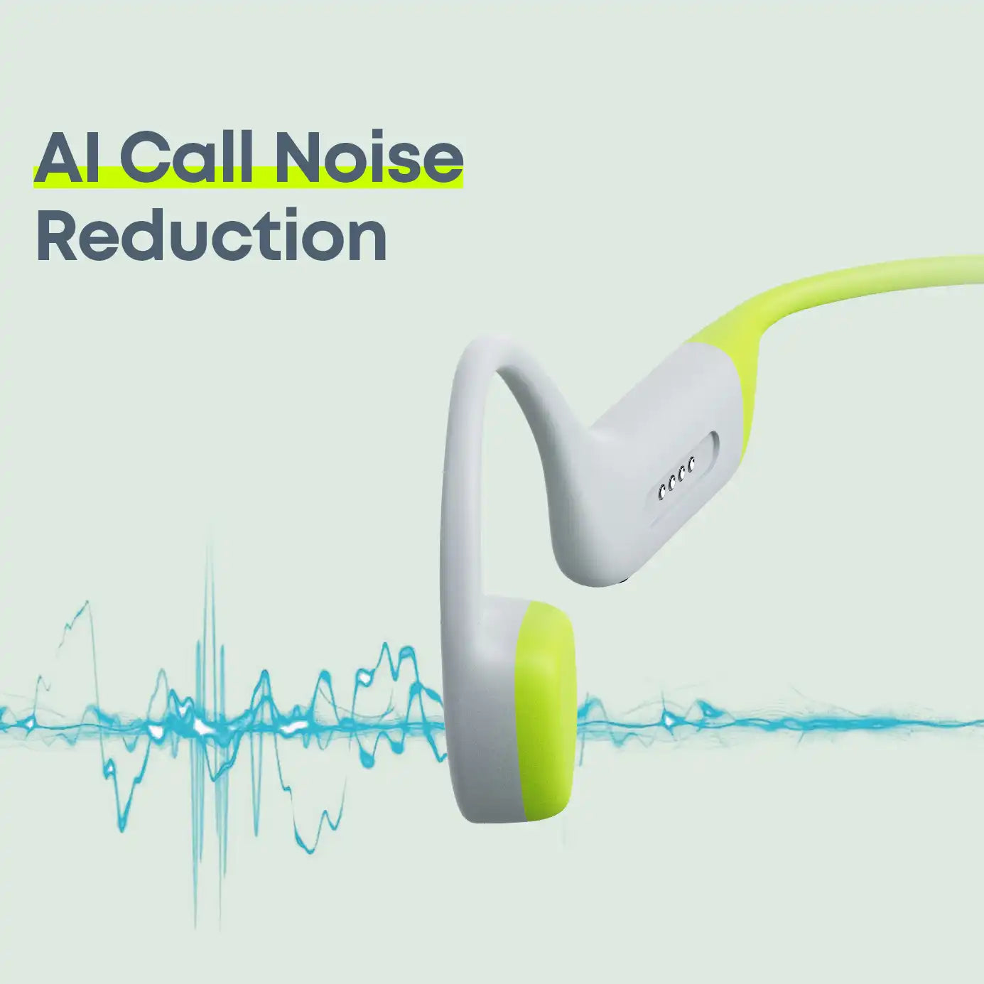 Langsdom Airswim Open-Ear Bone Conduction Headphones – IPX8 Waterproof, 32GB MP3 Storage - BE15-GG