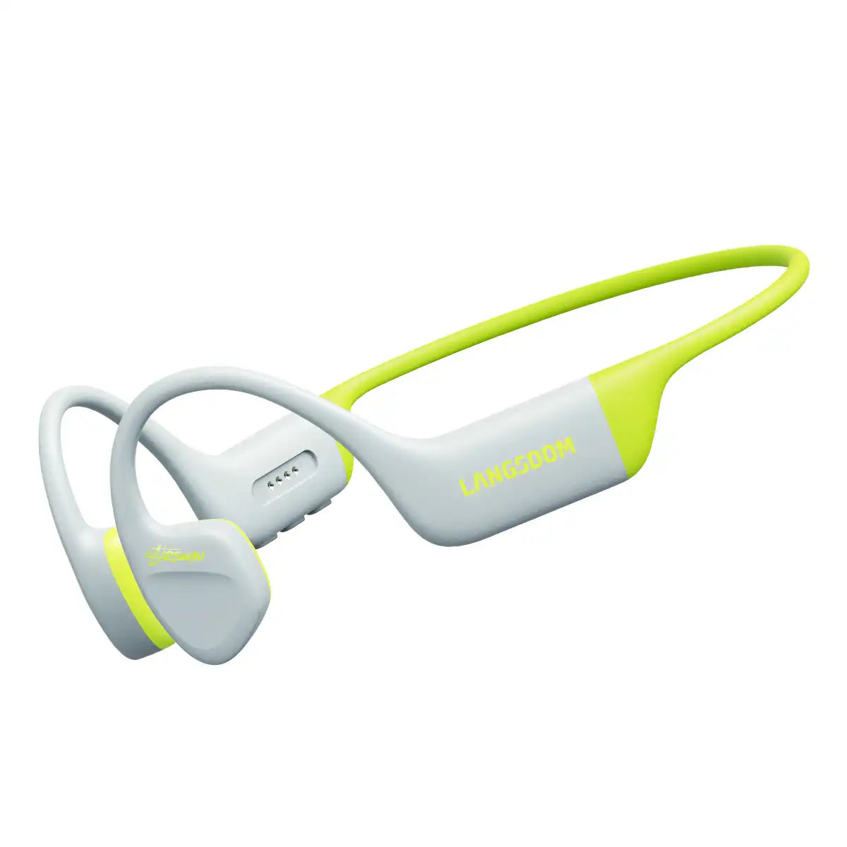 Langsdom Airswim Open-Ear Bone Conduction Headphones – IPX8 Waterproof, 32GB MP3 Storage - BE15-GG
