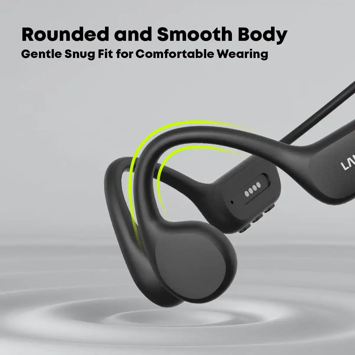 “Langsdom BE17 Open Ear Bone Conduction Headphones – IPX8 Waterproof, 32GB Memory, Bluetooth 5.4, Touch Control