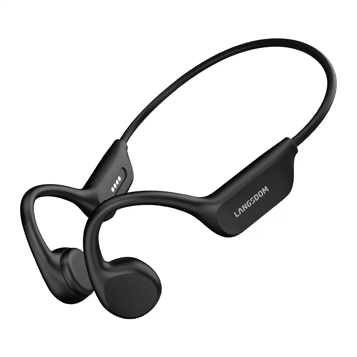 Langsdom Open Ear Bone Conduction Headphones – IPX8 Waterproof, 32GB Memory, Bluetooth 5.4, Touch Control - LG-BE17