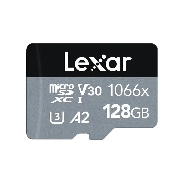 Lexar Professional 1066x UHS-I Micro SDXC Silver Series Memory Card with Adapter 64GB / LSD1066064G-BNNNG