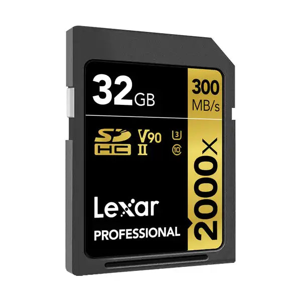 Lexar Professional 2000x 32GB SDHC  UHS-II U3 C10 V90 Memory Card / LSD2000032G