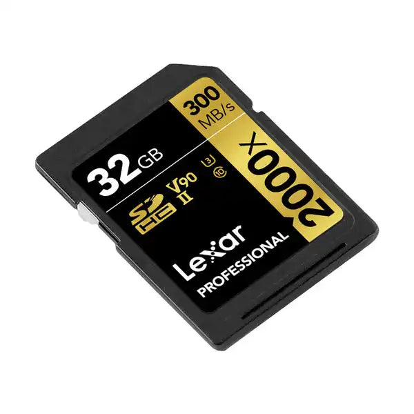 Lexar Professional 2000x 32GB SDHC  UHS-II U3 C10 V90 Memory Card / LSD2000032G