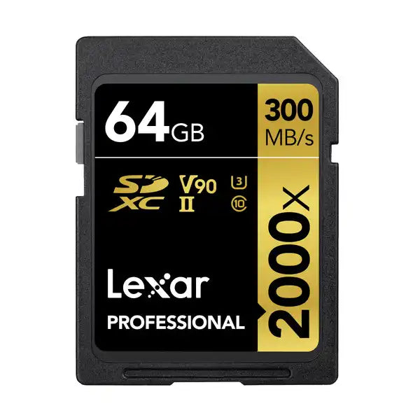 Lexar Professional 2000x 32GB SDHC  UHS-II U3 C10 V90 Memory Card / LSD2000032G