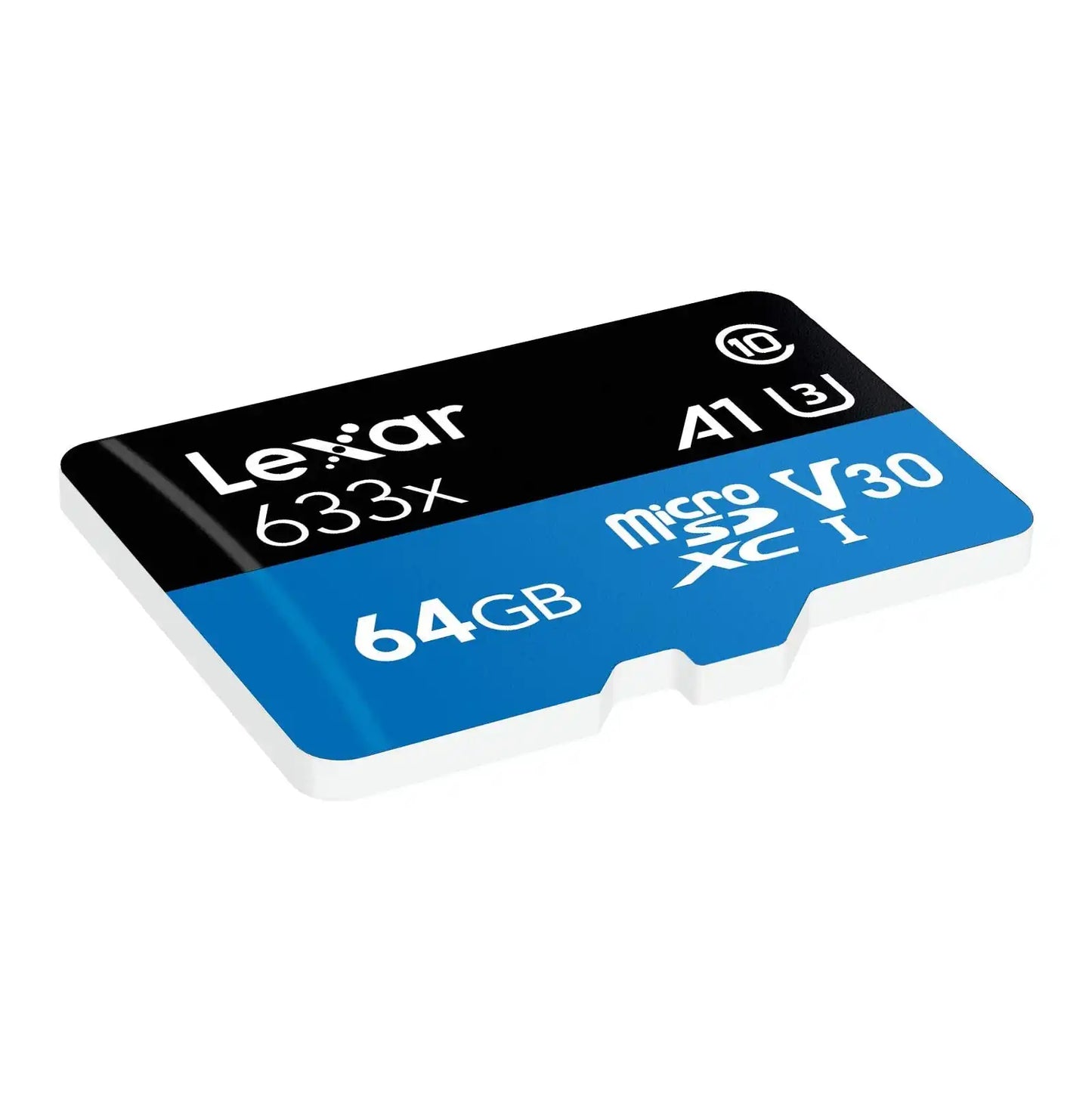 Lexar 64GB High-Performance 633x UHS-I U3 Micro SDXC Memory Card With SD Adapter / LSDMI64GBBAP633A