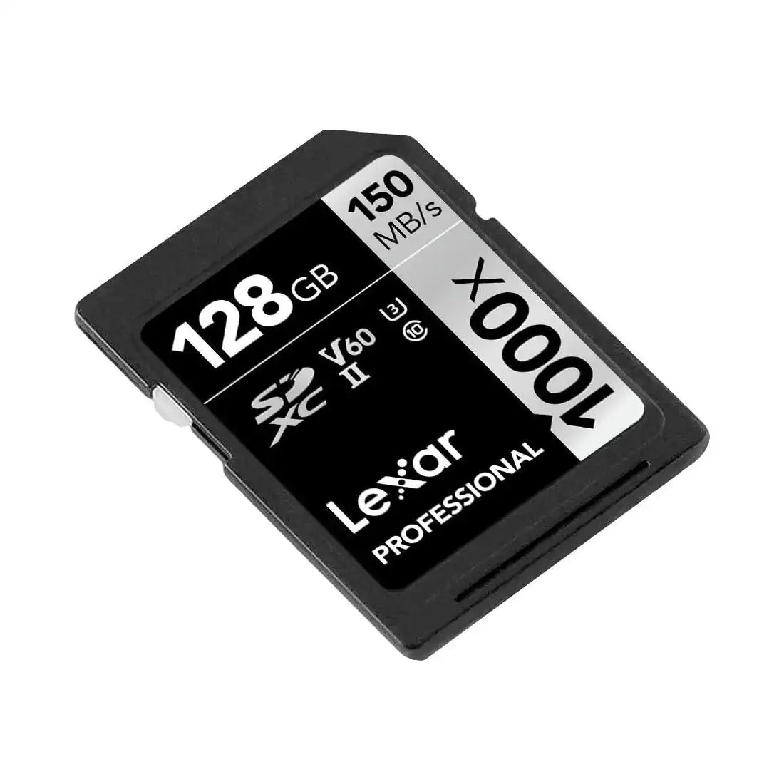 Lexar Professional 1000x 128GB SDXC  UHS-II U3 C10 V60 Memory Card   /  LSD128CRBAP1000