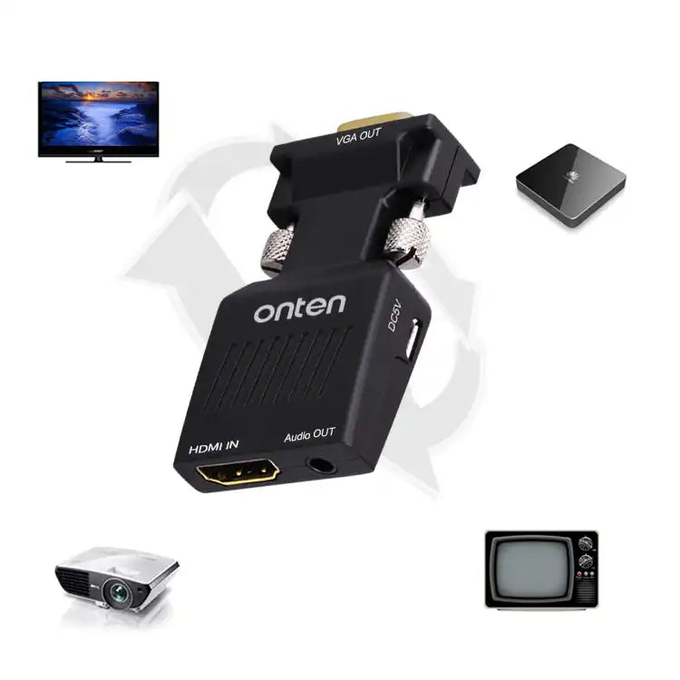 HDMI TO VGA Adapter with Audio - OTN-7557
