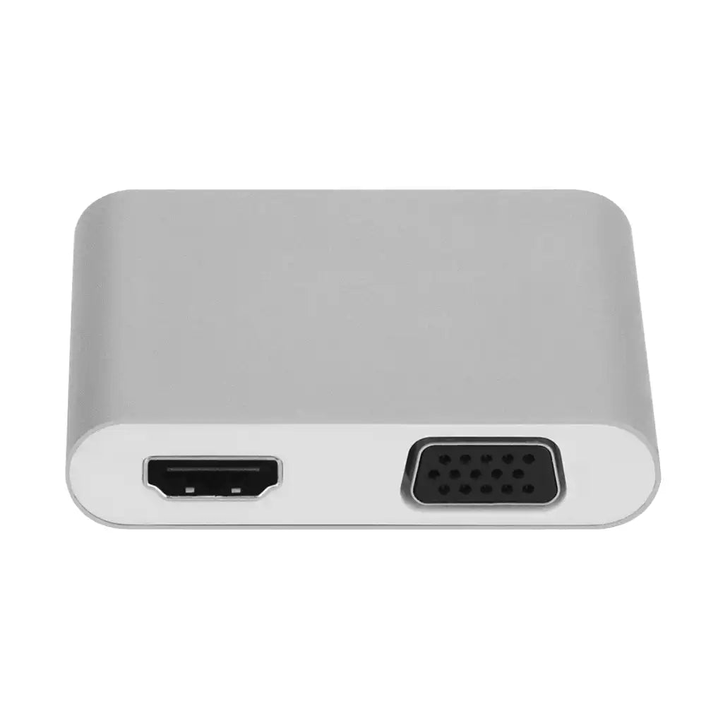 Onten USB to HDMI+VGA+3.5MM Jack Adapter Converter For Iphone / Android - OTN-9167