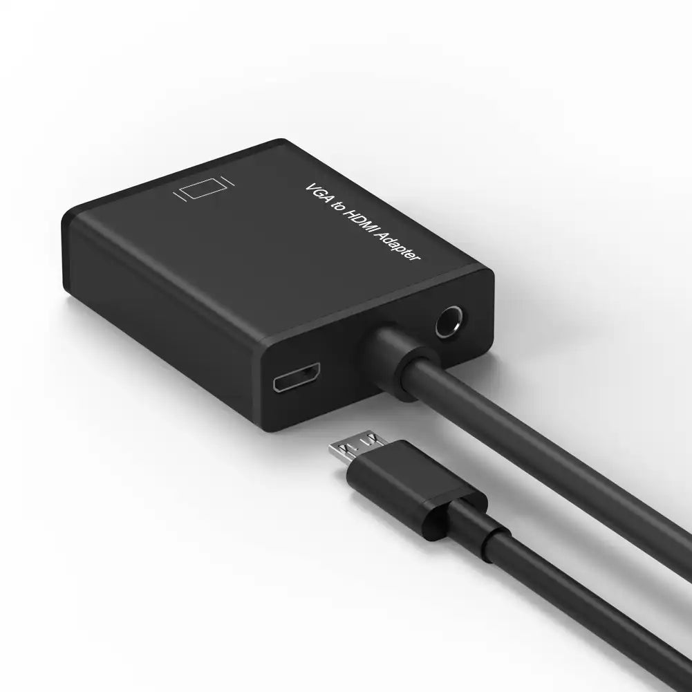 Onten VGA to HDMI Adapter with 3.5mm Jack and Micro USB Power Port - OT-5138