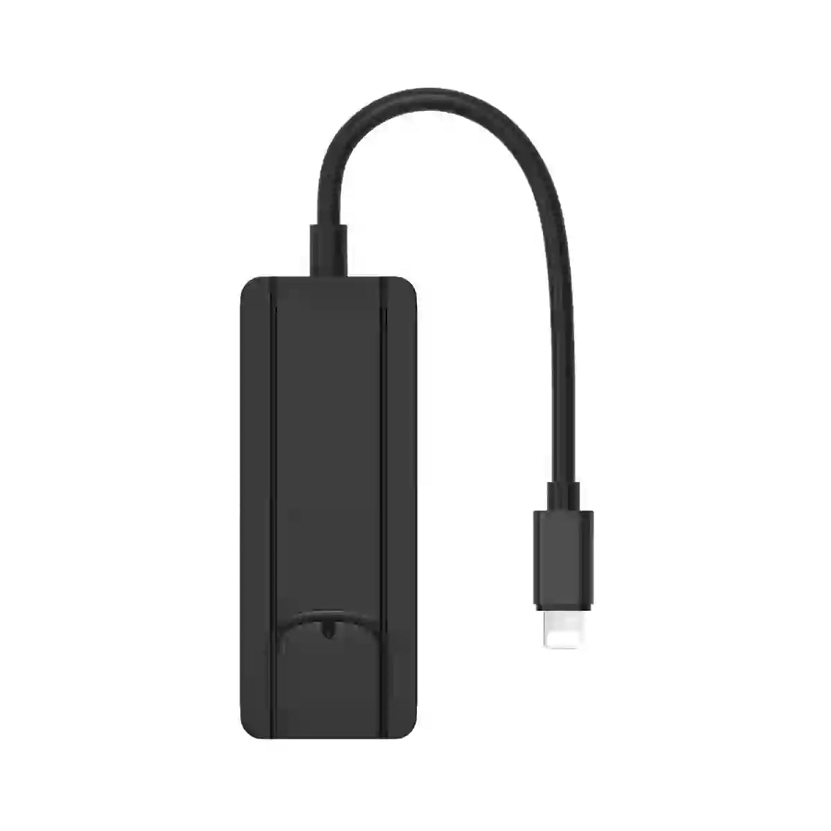 Onten USB Hub Lightning to RJ45 Ethernet LAN Adapter Wired Network 4 in 1 USB 3.0 Hub OTG Adapter for iPad iPhone Black Color - OT-75002