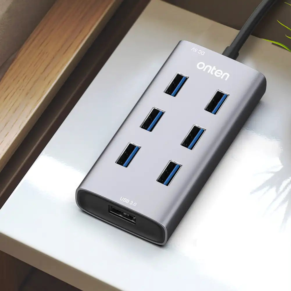 Onten Multifunction Dock Station 7 Port Hub USB 3.0 - OT-8108