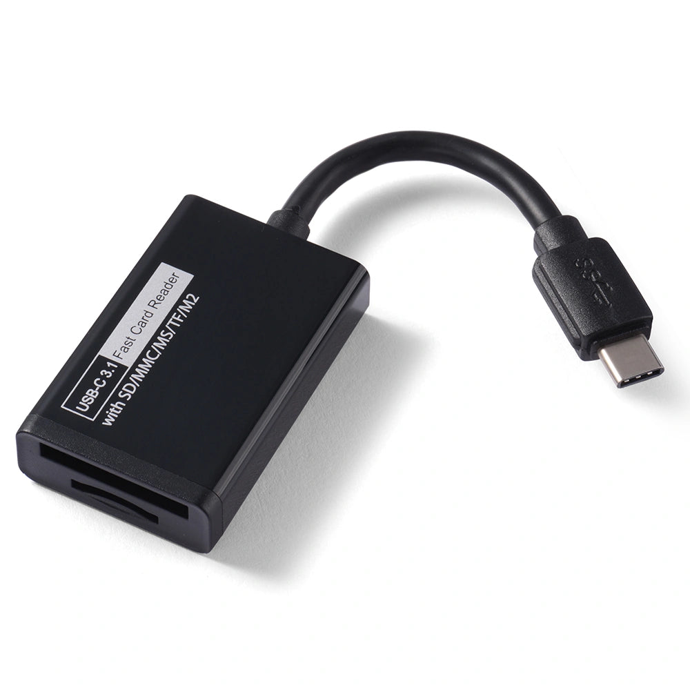 USB-C 3.1 Multi-Card Reader – SD/TF/M2/MS Card Adapter | High-Speed Data Transfer