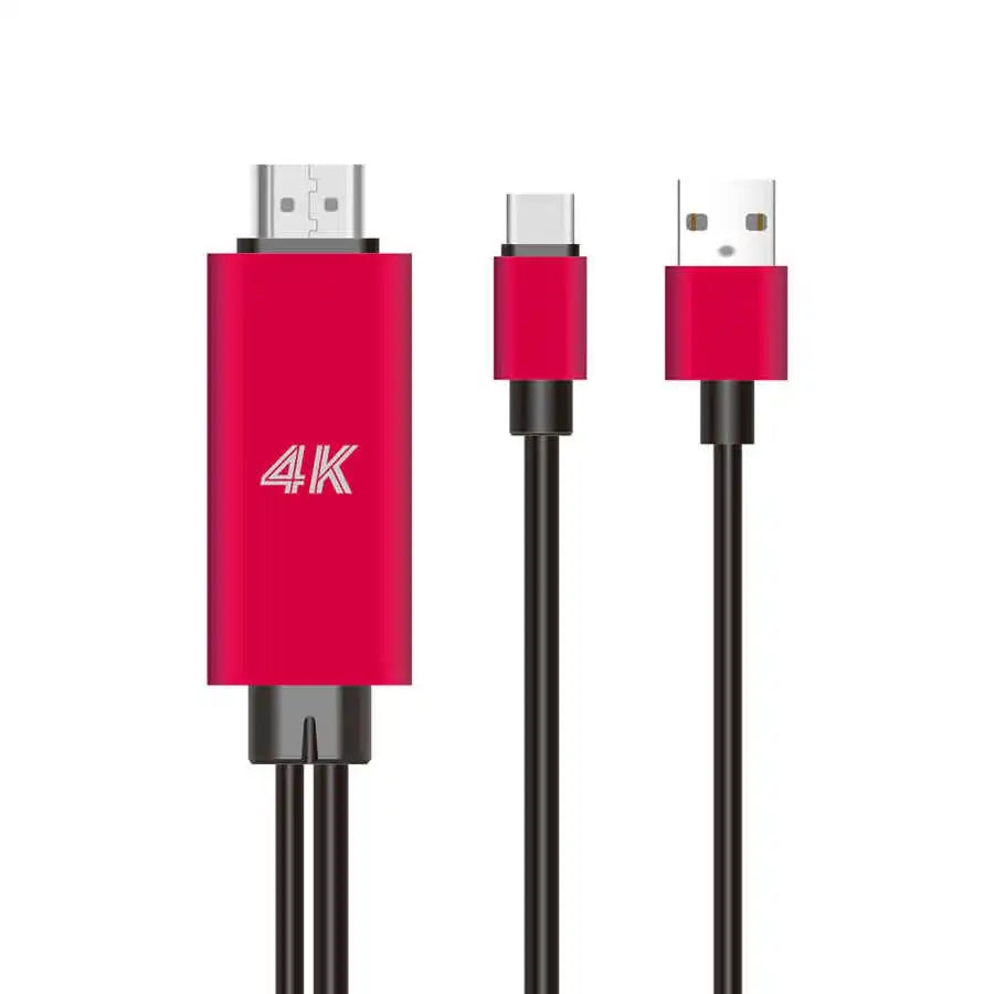 Onten 4K USB-C to HDMI Cable Adapter Red 1.8M - OT-9572A