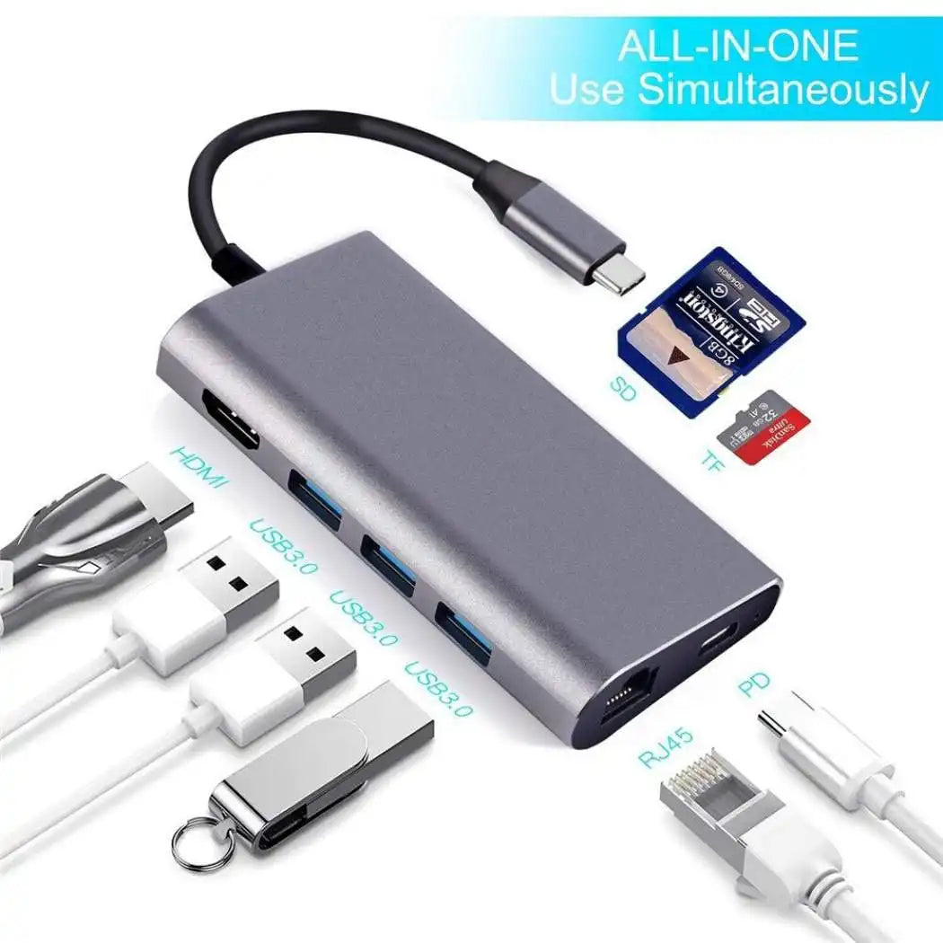 Onten Type-C Multifunction Dock Station 8 in 1 - OT-9591C