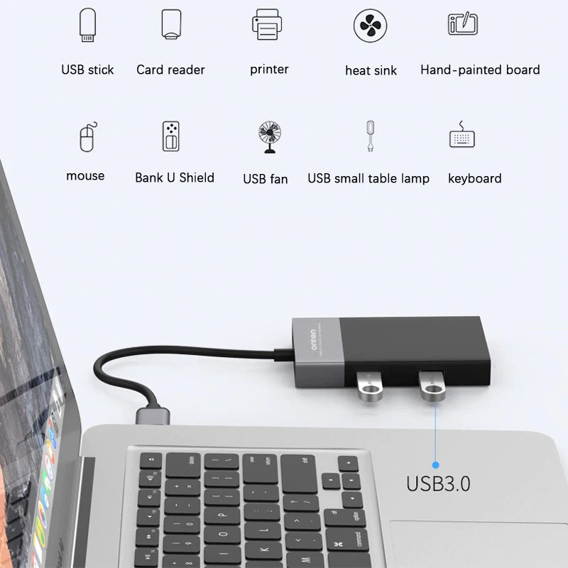 Onten 6 in 1 Multi Function Card Reader (2 USB 3.0, XQD, CF, SD, Micro-SD)