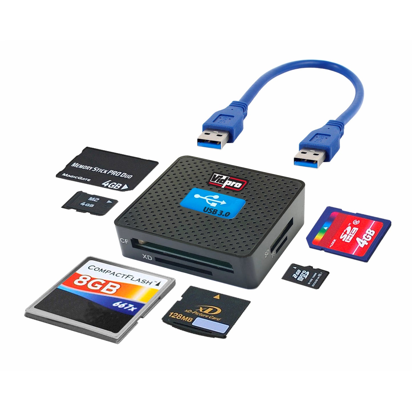 Vidpro 6-Slot All-In-One USB 3.0 Card Reader