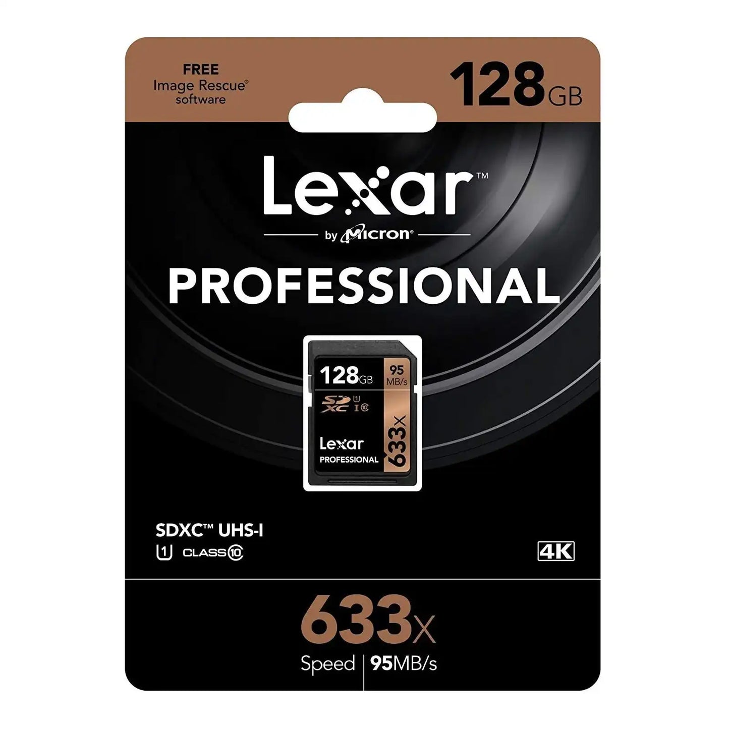 Lexar 128GB High-Performance 633x UHS-I U3 SDXC Memory Card  /  LSD128GCB1AP633