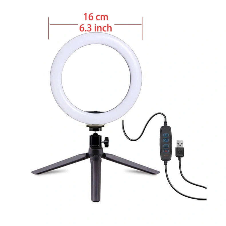 Vidpro RL-10 10" Inch LED Ring Light Kit with Mini Tripod and Ball Head