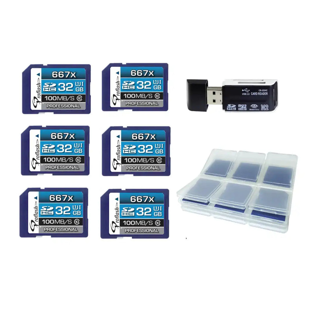 Proflash Memory Card SDHC 32GB – 6 Pack