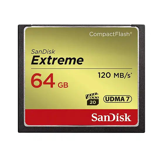SanDisk 64 GB Extreme CompactFlash Memory Card 120MB/s UDMA-7 / SDCFXSB-064G