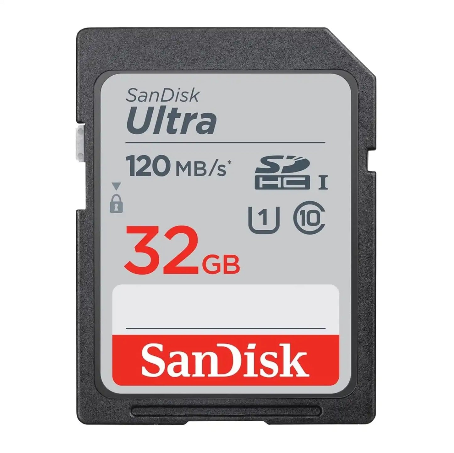 Carte SanDisk Ultra SDHC, 32 Go, U1, classe 10, Lecture : 120 Mo/s,