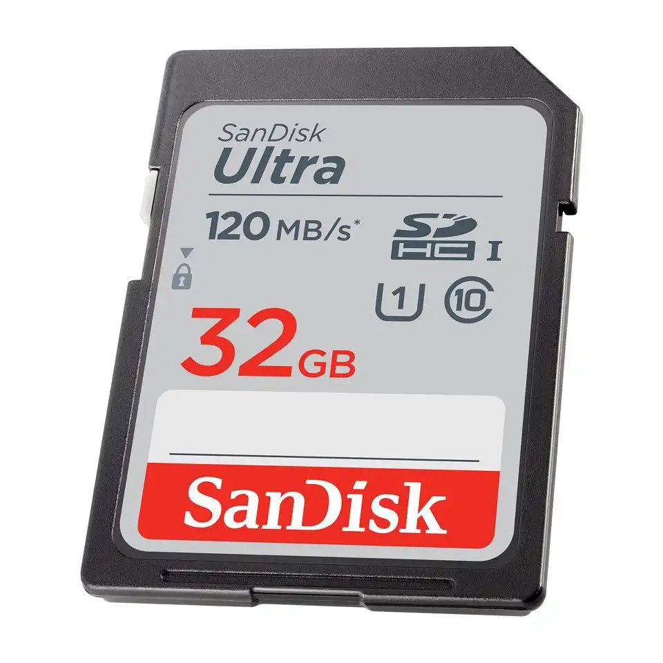 Carte SanDisk Ultra SDHC, 32 Go, U1, classe 10, Lecture : 120 Mo/s,