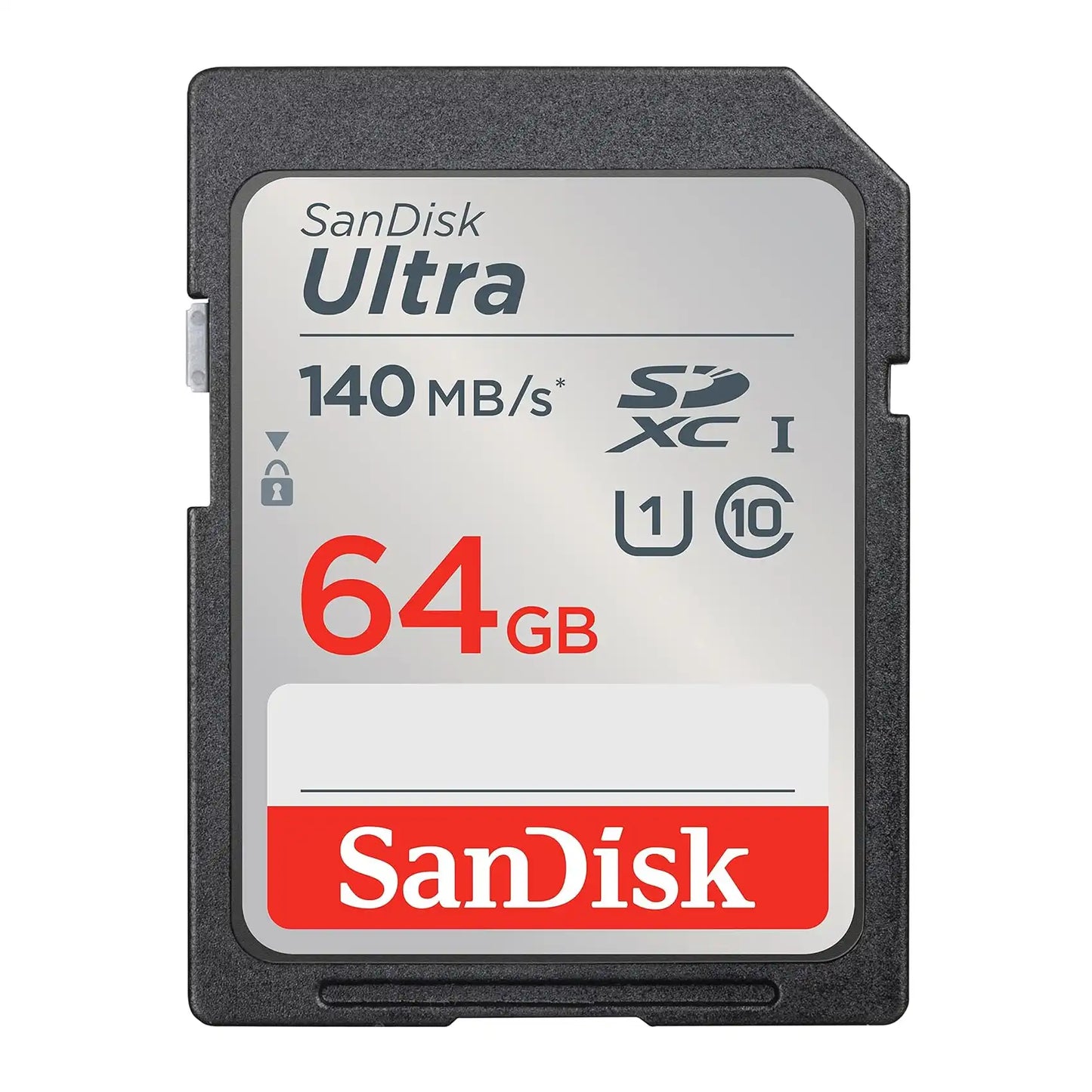 SanDisk 64GB Ultra Memory Card – UHS-I, Class 10, U1, Up to 140MB/s Read Speed