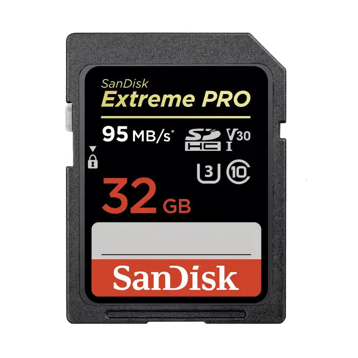 SanDisk 32GB Extreme PRO SDHC UHS-I Memory Card – 95MB/s Read, 90MB/s Write, Class 10 - SDSDXXG-032G