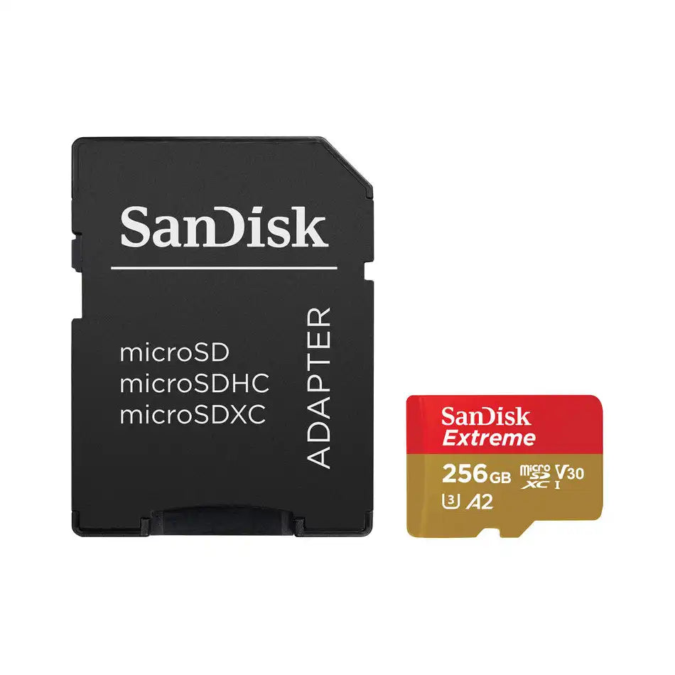 SanDisk 128GB Extreme PRO microSDXC – UHS-I, Class 10, 170MB/s Read, 90MB/s Write + SD Adapter