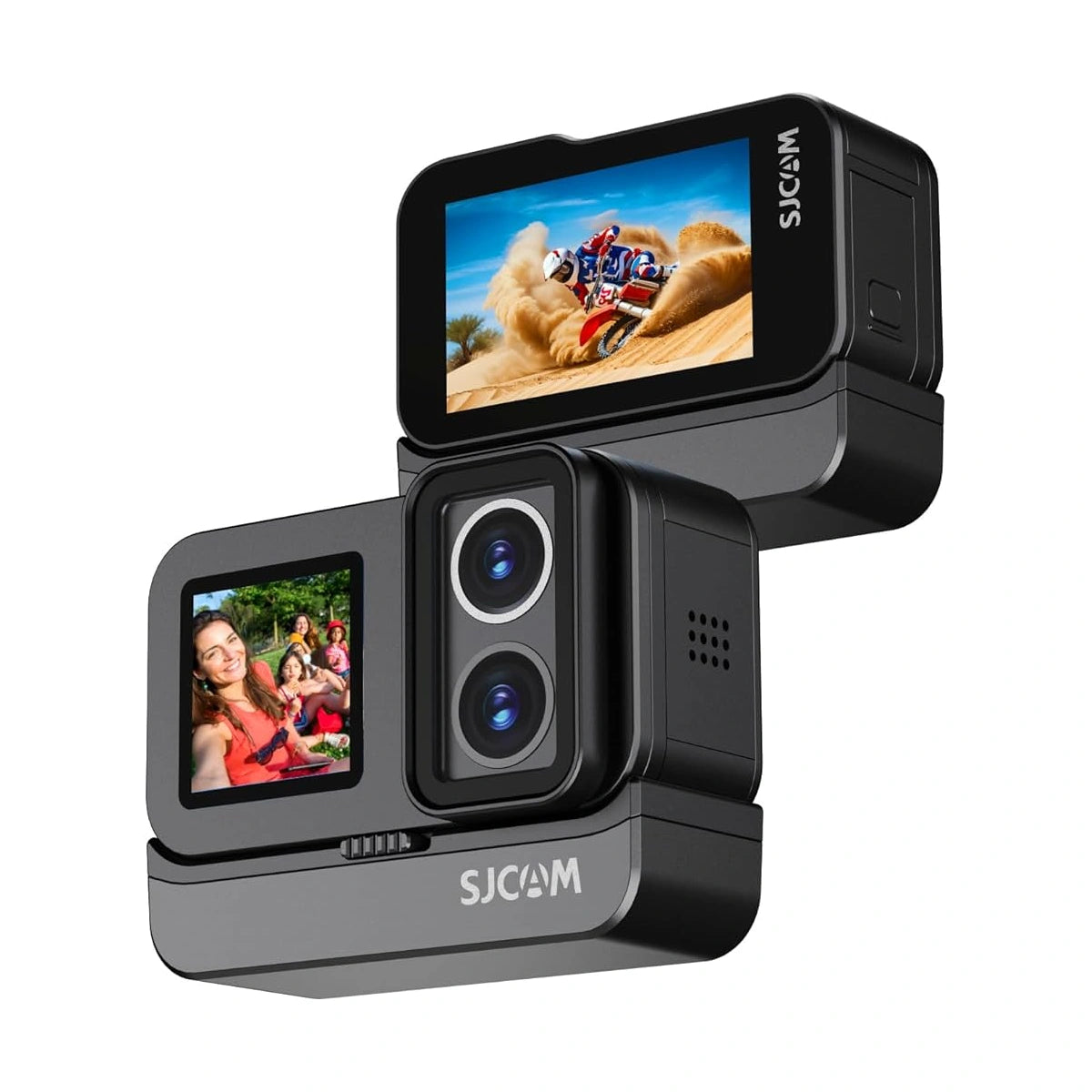 4K Action Camera SJCAM C400 With 3-in-1 Detachable Design, Gyro Stabilization, Rotatable Screen and 7H+ Battery Life