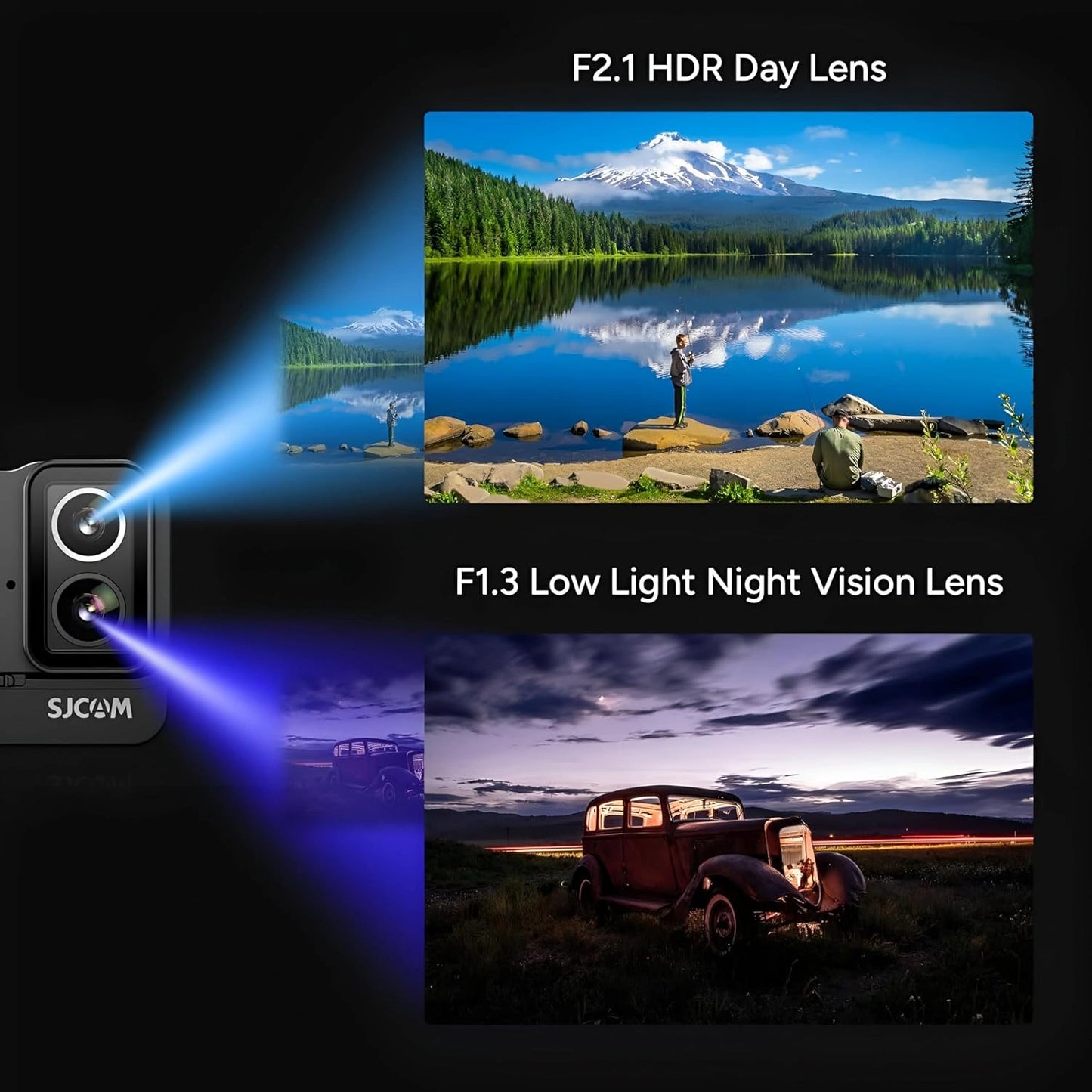 4K Action Camera SJCAM C400 With 3-in-1 Detachable Design, Gyro Stabilization, Rotatable Screen and 7H+ Battery Life