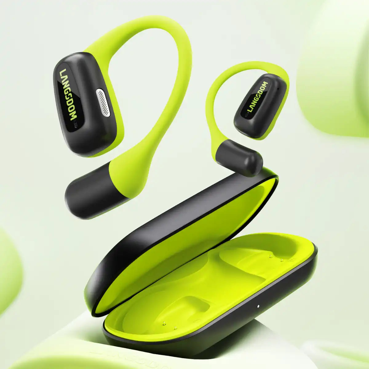 Langsdom Airfit Open-Ear Wireless Earbuds | Touch Control | Waterproof & Ultra-Lightweight - TS15