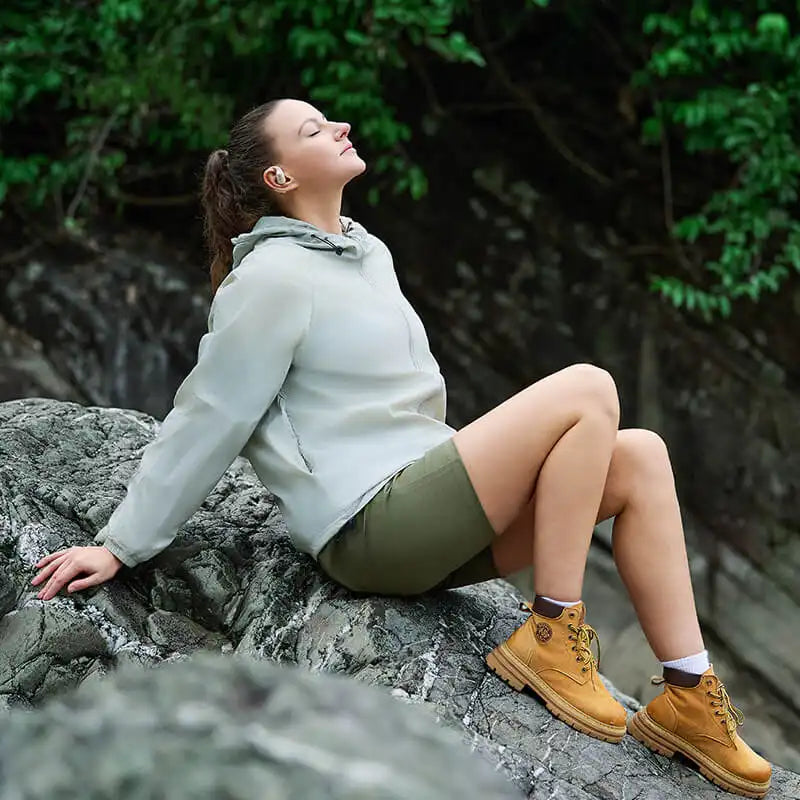 Langsdom Airfit Open-Ear Wireless Earbuds | Touch Control | Waterproof & Ultra-Lightweight - TS15