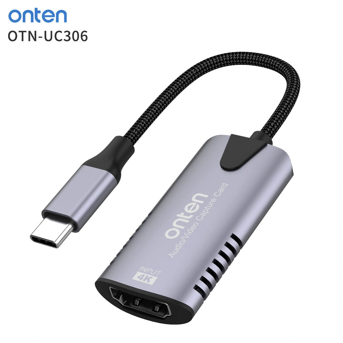 Onten OTN-UC323 USB-C Video Capture Card | 4K Input | Plug & Play HDMI to Type-C Adapter