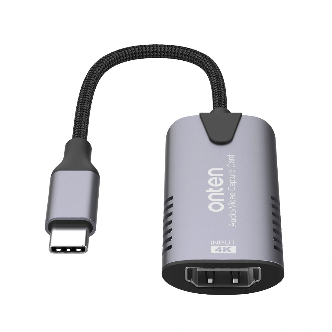 Onten OTN-UC323 USB-C Video Capture Card | 4K Input | Plug & Play HDMI to Type-C Adapter