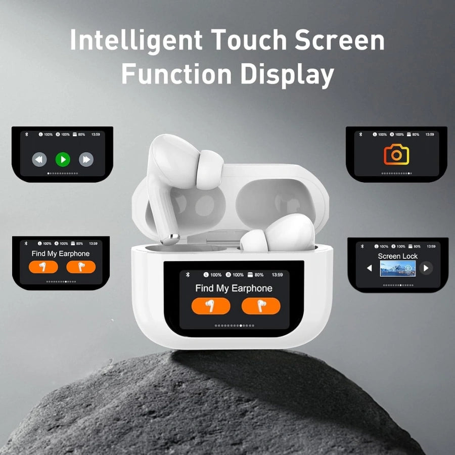 Wireless Earbuds With LED Screen - Touch Control - VD-BT018