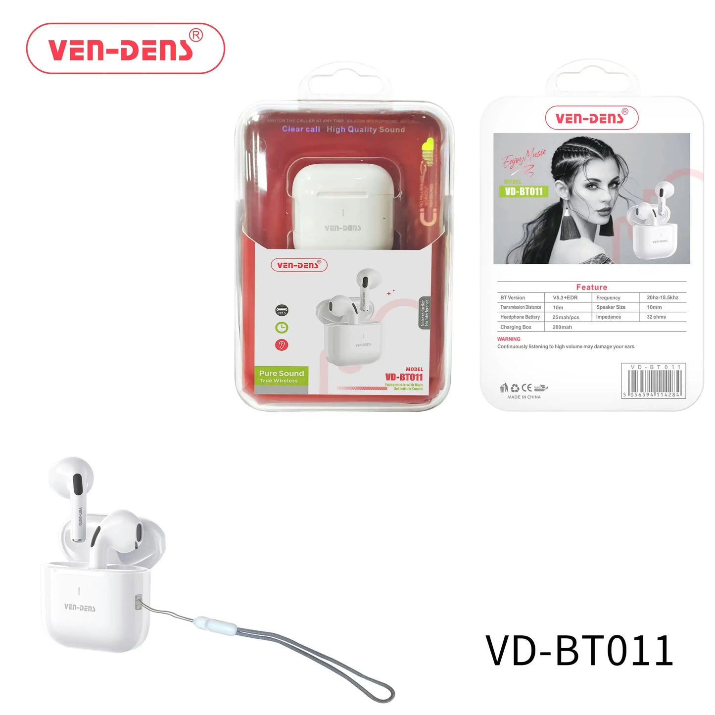 VEN-DENS True Wireless Earphones – Experience Pure Sound - VD-BT011