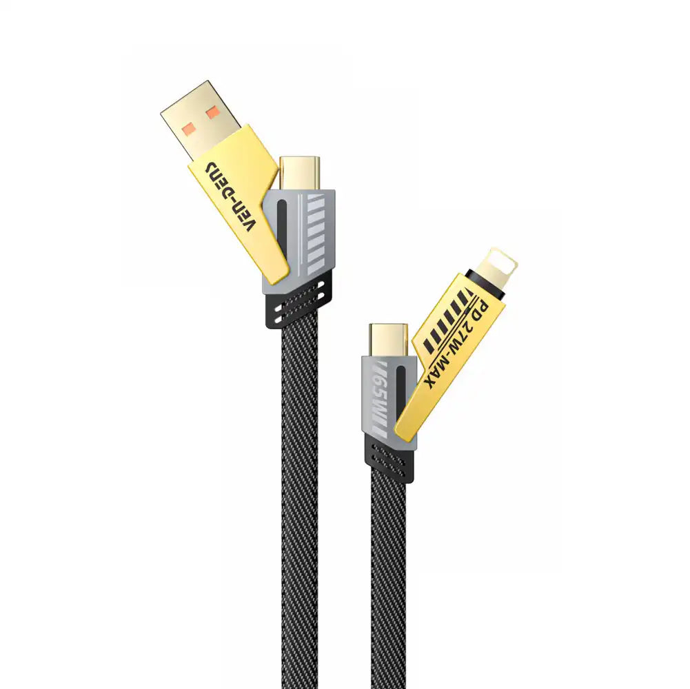 Ven-Dens Cable 4 in 1 Multi Charger Cable 65 W 1,2M Model VD-DCA05
